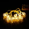 Kép 2/2 - LEDFŰZÉR 10 DB GÖMBBEL 1/200 ARANY ELEMES 160 cm