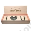 Kép 1/2 - VIRÁGDOBOZ "DEEP LOVE" 1/12 61x26x10 cm RÓZSASZÍN, OÁZISSAL