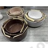 Kép 2/2 - TÁL 3 DB 1/4 22x10;27x11,5;31x13 cm 3 SZÍNBEN