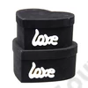 Kép 3/3 - PAPÍRDOBOZ LEDDEL 2 DB 1/24 26x24x12; 23x21x10,5 cm FEKETE