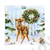 Kép 2/2 - PÁRNAHUZAT KARÁCSONYI 10/300 45x45 cm  POLYESTER 2 FÉLE