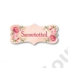 Kép 2/2 - FA TÁBLÁCSKA PEONIÁS "SZERETETTEL" 7x3 cm