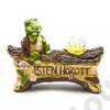 Kép 1/2 - TEKNŐS FATÖRZSÖN ISTEN HOZOTT FELIRATTAL NAPELEMES 1/2 34x12x24,5 cm