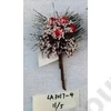 Kép 2/2 - ÁG KARÁCSONYI 120/1200 14 cm FEHÉR, PIROS