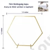 Kép 3/3 - FÉM ÁLLVÁNY 1/4 1,5 m ARANY, FEHÉR