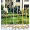 Kép 2/2 - FÉM ÁLLVÁNY SZETT 3 DB-OS 1/5 1,2x0,5 m 1,5x0,65 m 1,8x0,8 m FEHÉR, ARANY