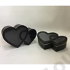 Kép 2/2 - PAPÍRDOBOZ SZÍV 2 DB 1/16 38x25x11,5; 33,5x21,7x9,5 cm FEKETE
