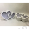 Kép 2/2 - PAPÍRDOBOZ SZÍV 2 DB 1/16 38x25x11,5; 33,5x21,7x9,5 cm FEHÉR