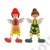 Kép 1/2 - LÓGÓLÁBÚ FIGURA FA 2 DB 1/24 13,5x9 cm LÁB: 9 cm 2 FÉLE
