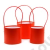 Kép 3/3 - PAPÍRDOBOZ 3 DB 1/45 12x12; 14x13; 15,5x13,5 cm PIROS