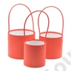 Kép 1/3 - PAPÍRDOBOZ 3 DB 1/45 12x12; 14x13; 15,5x13,5 cm PIROS