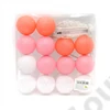 Kép 2/2 - GÖMB LÁMPAFŰZÉR 14 DB-OS ELEMES 1/60 PINK-FEHÉR 3 M
