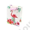 Kép 4/5 - DÍSZTASAK FLAMINGÓS 4 féle 12/720 24x18 cm
