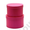 Kép 1/2 - PAPÍRDOBOZ KEREK 2 DB 1/24 18x11; 16x10 cm PINK