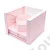 Kép 2/4 - VIRÁGDOBOZ AKRIL 1/12 RÓZSASZÍN 25,5x25,5x22,3 cm