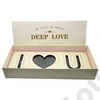 Kép 1/2 - VIRÁGDOBOZ "DEEP LOVE" 1/12 61x26x10 cm KRÉM, OÁZISSAL
