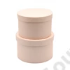 Kép 1/2 - PAPÍRDOBOZ KEREK 2 DB 1/24 18x11; 16x10 cm RÓZSASZÍN