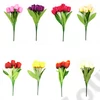 Kép 1/2 - TULIPÁN SELYEM 7 FEJ 100/400  FEJ:6x4 CM, SZÁR:43 CM 8 SZÍNBEN