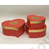 Kép 5/5 - PAPÍRDOBOZ SZÍV 3 DB 1/24 27x24x11; 24x21x10; 20,5x18x8,5 cm 4 SZÍNBEN