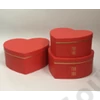 Kép 5/5 - PAPÍRDOBOZ SZÍV 3 DB 1/16 28,7x26,5x12; 26,5x24,5x11; 24x21,5x10 cm 4 SZÍNBEN