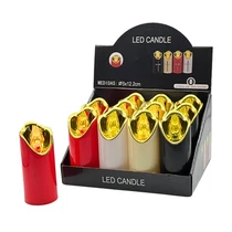 LEDES GYERTYA 12/240 5,2x12,2 cm 4 SZÍNBEN