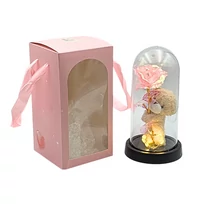 MACI RÓZSÁVAL ÜVEGBÚRÁBAN 1/60 11x21 cm