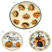 TÁNYÉR HALLOWEEN 1/28 21 cm 3 FÉLE