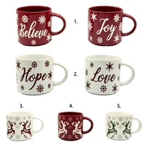 BÖGRE KARÁCSONYI 12/48 9,8x9,2 cm 5 FÉLE BÖGRE KARÁCSONYI 12/48 9,8x9,2 cm 5 FÉLE