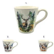 BÖGRE SZARVASOS 12/48 10,8x11,5 cm 3 FÉLE BÖGRE SZARVASOS 12/48 10,8x11,5 cm 3 FÉLE