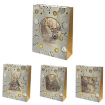 AJÁNDÉKTASAK KARÁCSONYI 12/480 26x32x10 cm 4 FÉLE