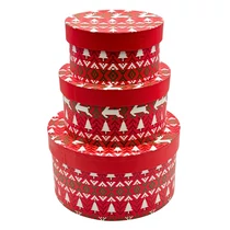 PAPÍRDOBOZ 3 DB KARÁCSONYI 1/30 21x11,5; 17x9; 14x7,5 cm