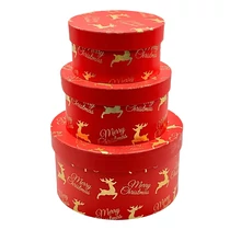 PAPÍRDOBOZ 3 DB KARÁCSONYI 1/30 21x11,5; 17x9; 14x7,5 cm