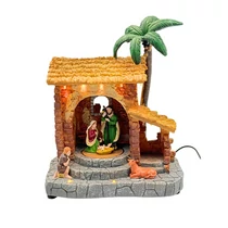 BETLEHEM LEDES,ZENÉLŐ 1/8 23,5x17x28 cm