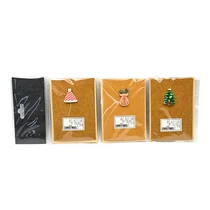 KISÉRŐKÁRTYA+BORÍTÉK 3 DB 12/480 7x10,5 cm KARÁCSONYI