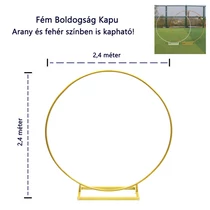BOLDOGSÁG KAPU 1/4 2,4 m ARANY, FEHÉR