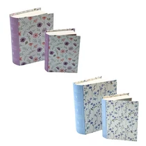 PAPÍRDOBOZ 2 DB KÖNYV ALAKÚ 1/100 15x12x4,5; 11,5x9x3,5 cm 2 FÉLE