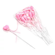 PÁLCÁS SZÍV 12 DB 1/300 21 cm RÓZSASZÍN