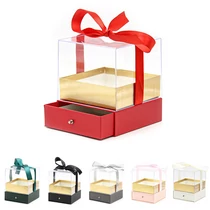 VIRÁGDOBOZ AKRIL FIÓKOS 1/48 14x14x16,5 cm 6 SZÍNBEN