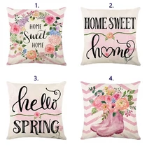 PÁRNAHUZAT TAVASZI 10/300 43x43 cm 4 FÉLE POLYESTER