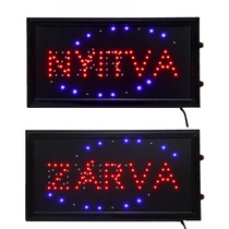 LEDTÁBLA NYITVA/ZÁRVA 1/20 48x25 cm