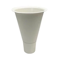 VÁZA MŰANYAG FEHÉR 1/200 15x22 cm