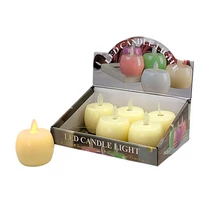 GYERTYA LEDES 6/240 7x5,5 cm MELEG FÉNYŰ