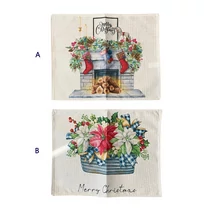 TÁNYÉRALÁTÉT KARÁCSONYI 4/400 32x41 cm 2 FÉLE ZSÁKVÁSZON