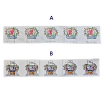 ASZTALI FUTÓ KARÁCSONYI 1/200 33x180 cm 2 FÉLE ZSÁKVÁSZON