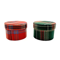 PAPÍRDOBOZ KOCKÁS 1/60 14x10 cm 2 SZÍNBEN