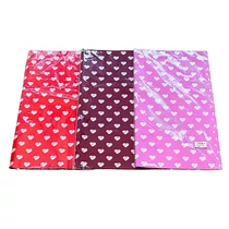 CSOMAGOLÓFÓLIA 20 DB SZÍVES 1/100 57x57 cm 3 SZÍNBEN