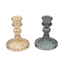 GYERTYATARTÓ ÜVEG 1/60 8x10 cm 2 SZÍNBEN