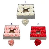 SZAPPANRÓZSAFEJ SZÍV 9 DB 1/42 6,5x9 cm 3 SZÍNBEN