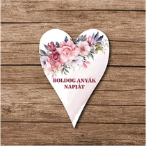 FRANCIA SZÍV - ANYÁK NAPI 6x8,5 cm