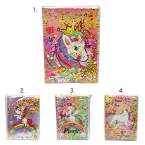 NOTESZ UNIKORNISOS,FLITTERES 60/120 21,5x15 cm 4 FÉLE